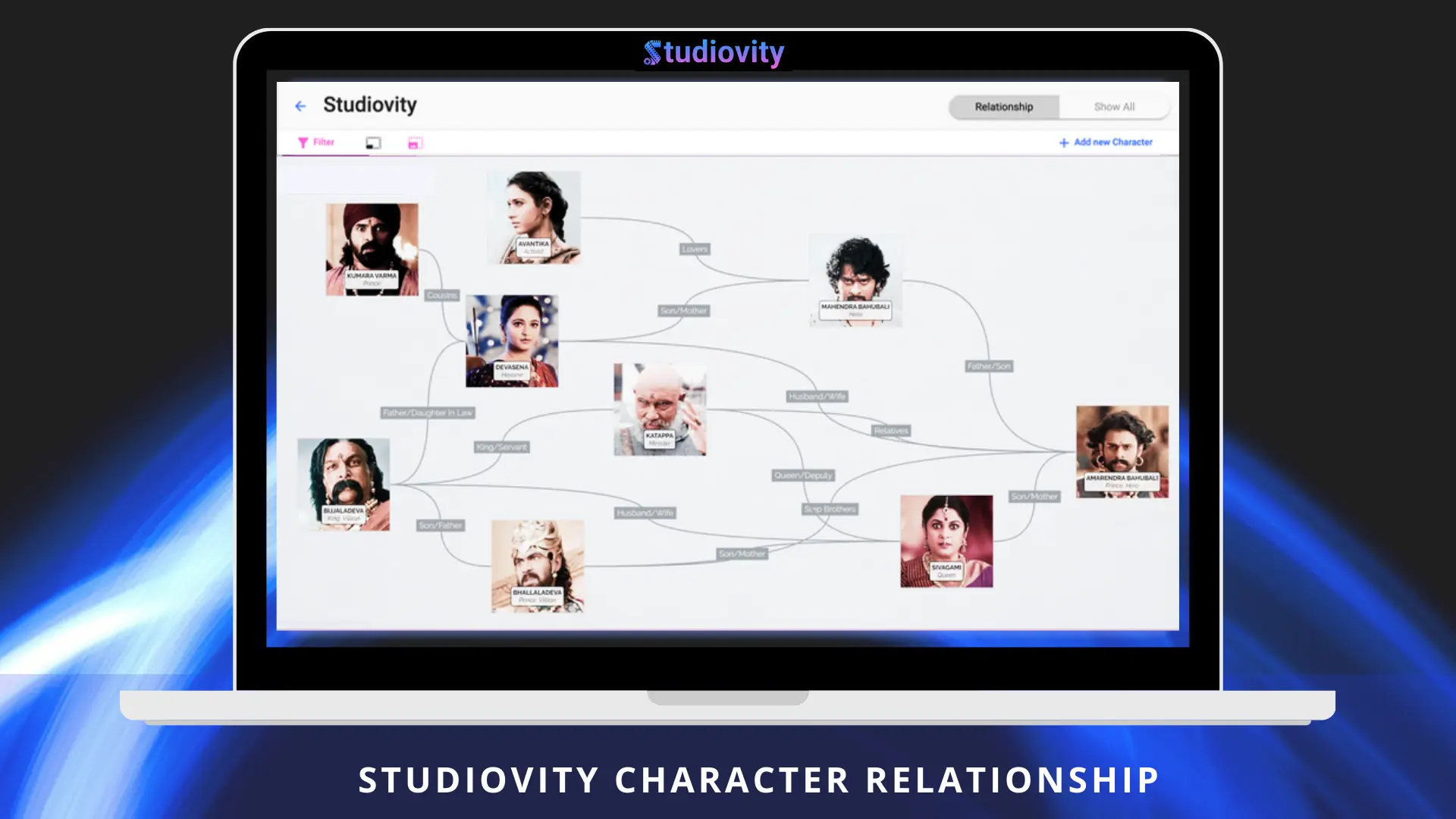screenshot of Studiovity Screenwriting